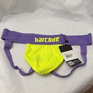 Barco Uniforms Men's Neon Yellow and Purple Briefs